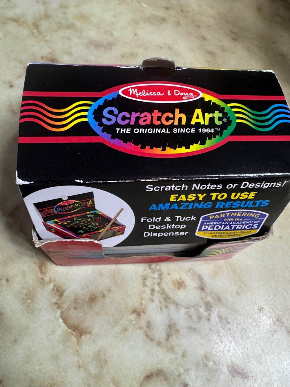 Melissa & Doug Scratch Art Kit - Black with Rainbow Accents
